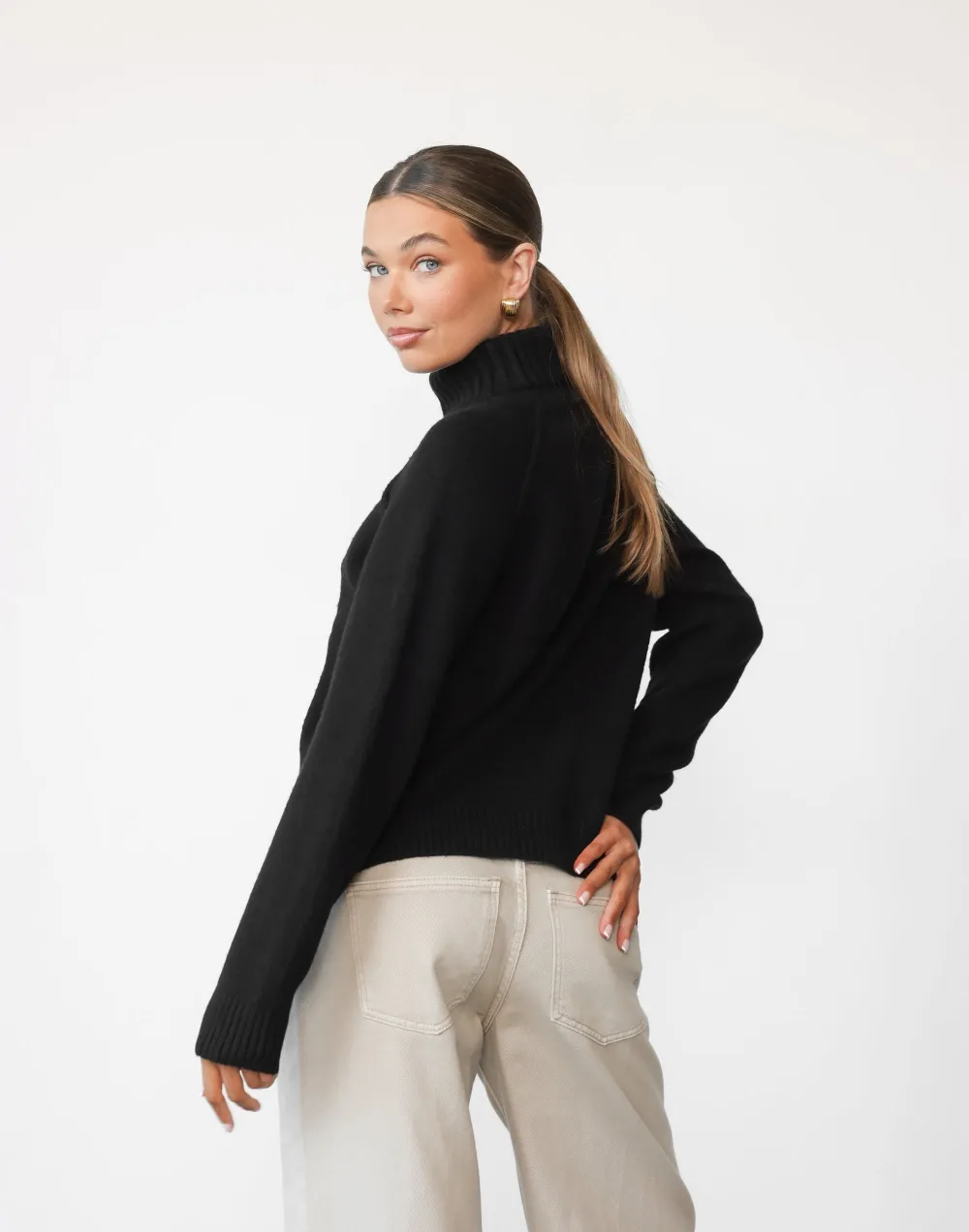 Nathalia Knit Jumper (Black)