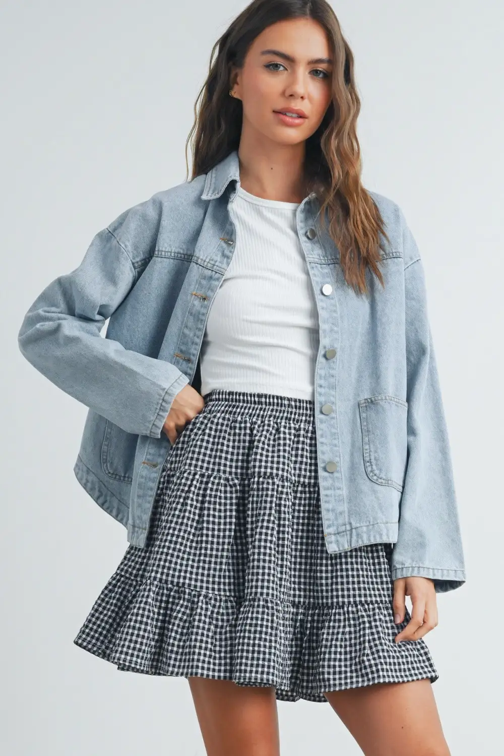 Plaid Tier Skirt