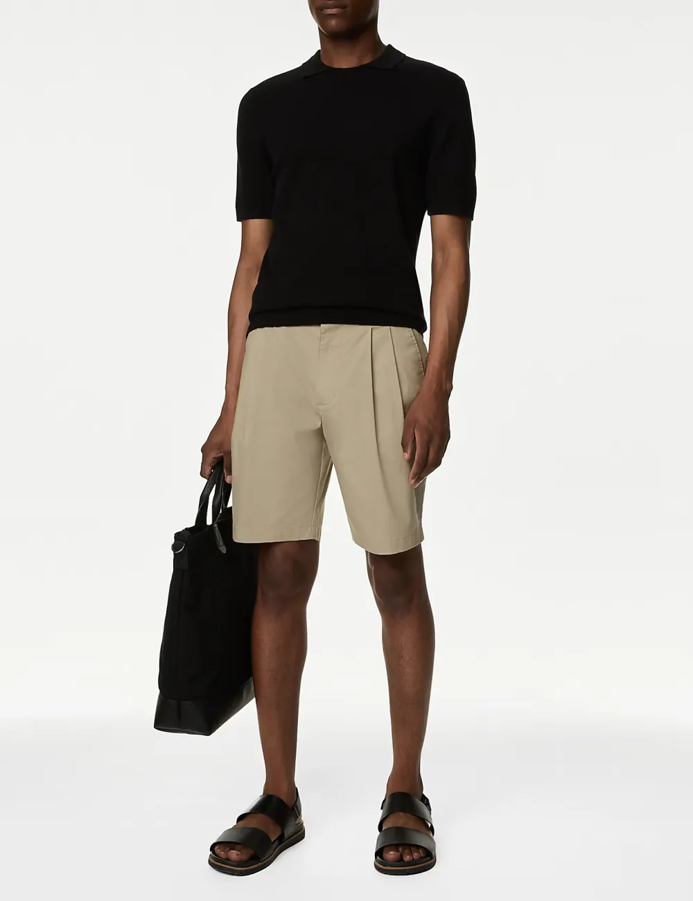 Super Lightweight Twin Pleat Chino Shorts