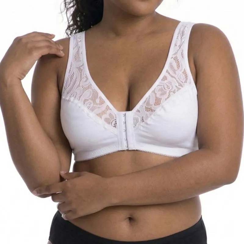 Lace Front Closure Wireless Bra