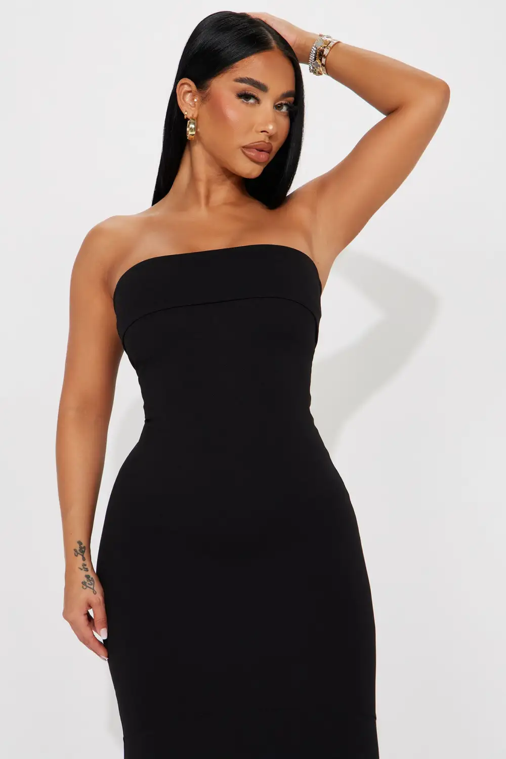 Kelly Mermaid Maxi Dress - Black