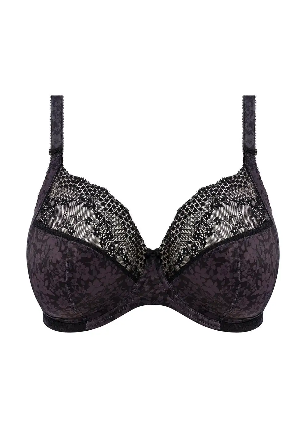 Plunge Underwire Lace Support Bra