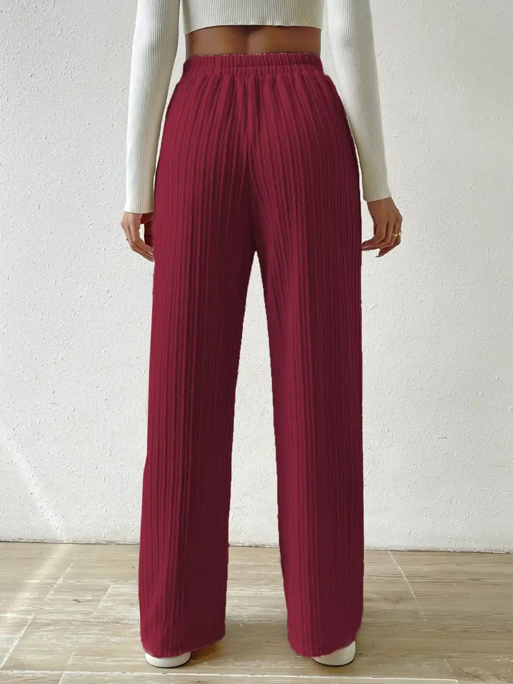 Weekend Drawstring Wide Leg Pants