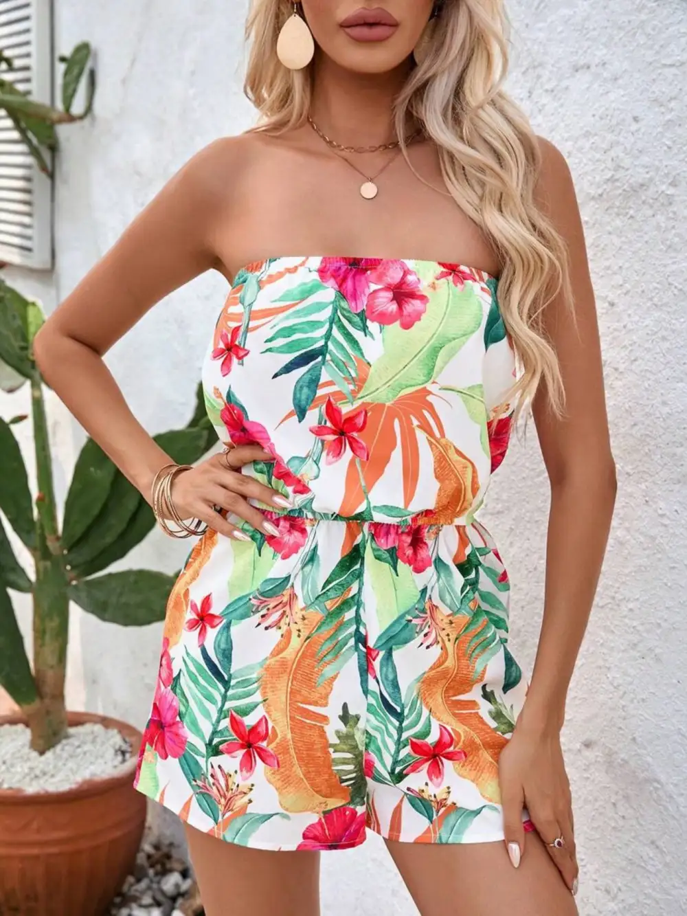 Strapless Jumpsuit Romper