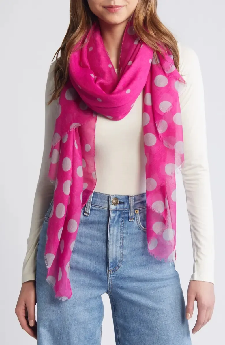Casual Style Dot Scarf
