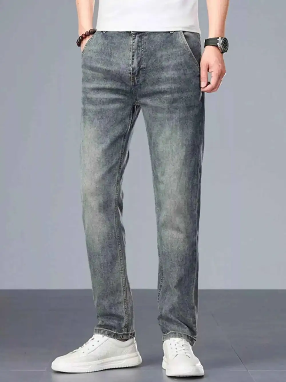 Washed Slim Fit Jeans