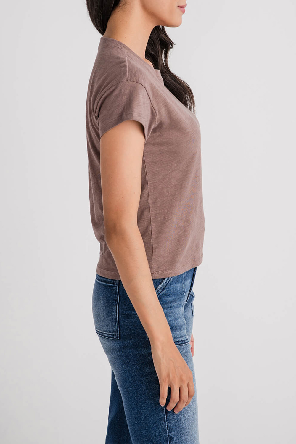 Z Supply Modern Slub Tee - deep taupe