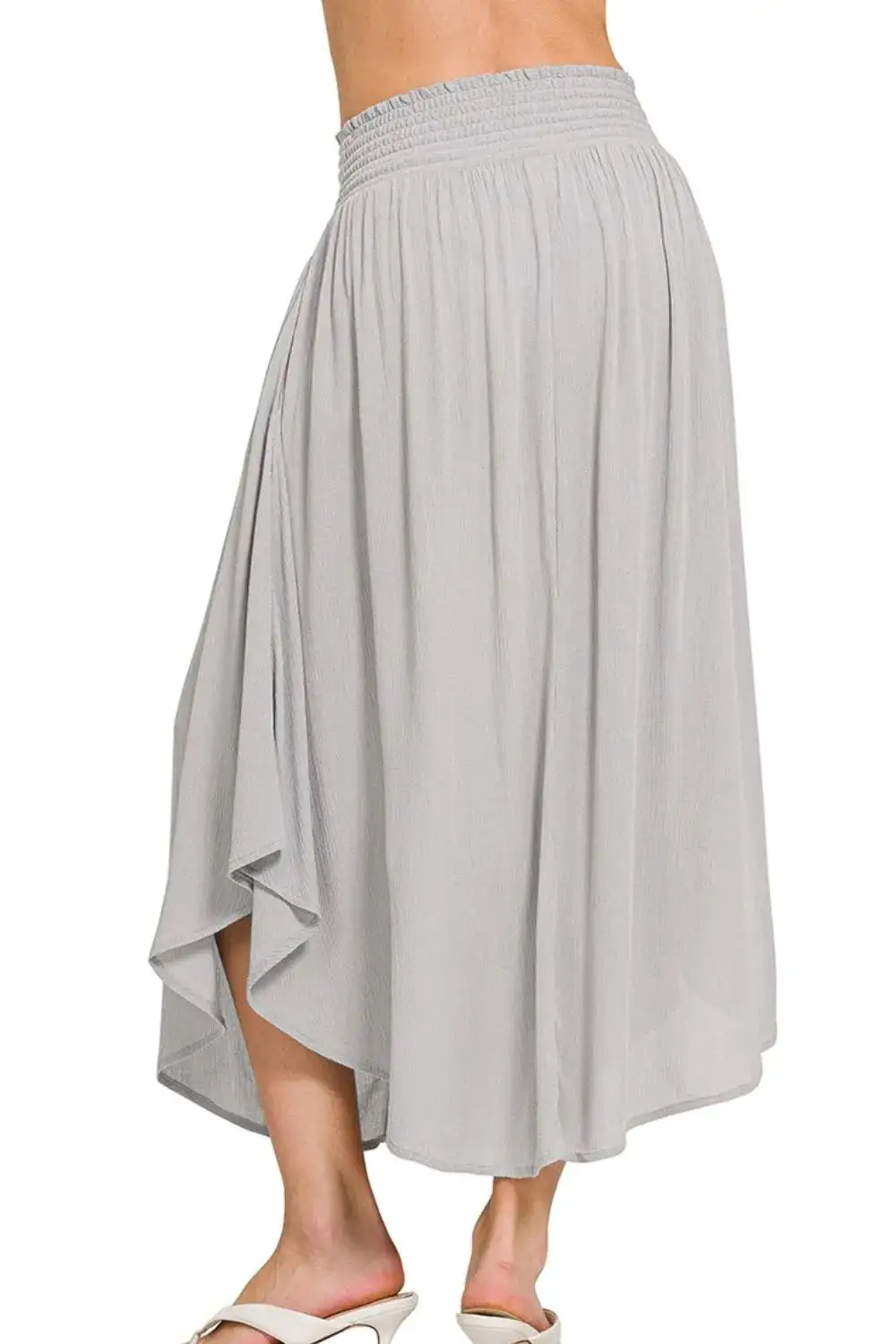 Everyday Smocked Pocket Maxi Skirt