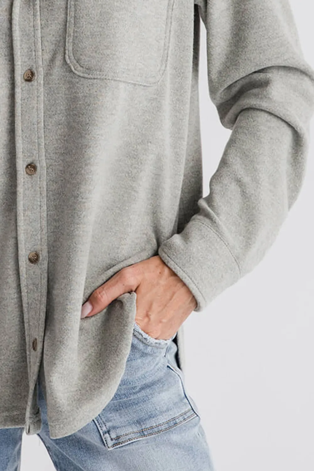 Thread and Supply Lewis Shirt - vetiver heather