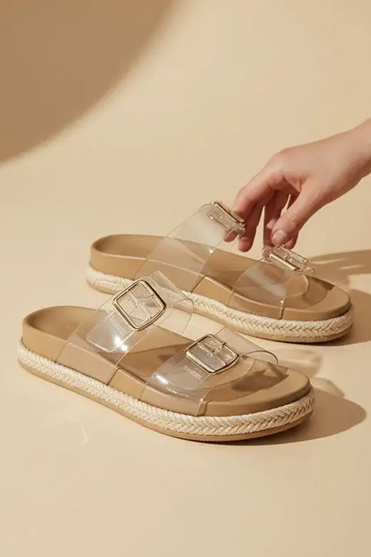Crest Clear Espadrille Shoes