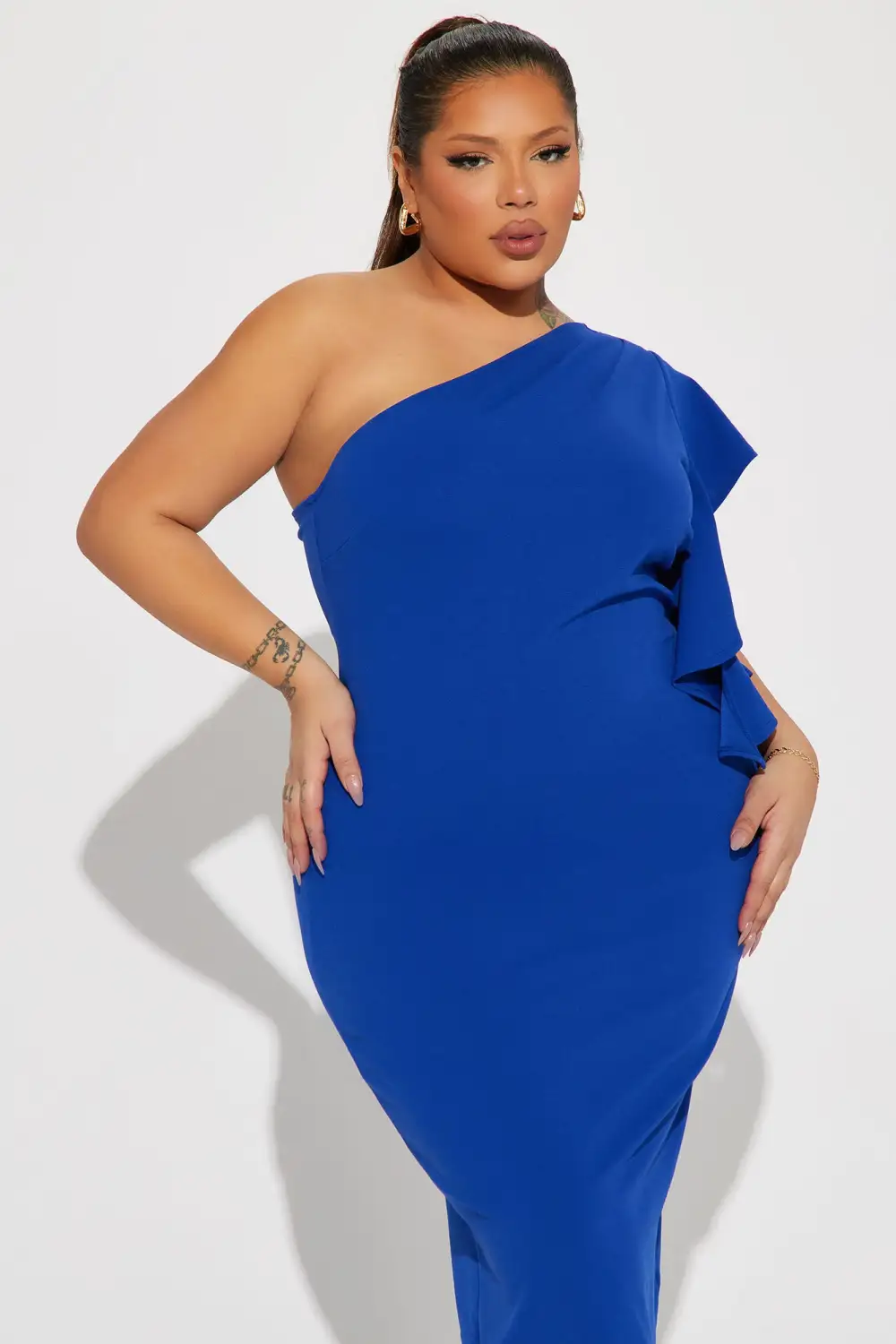 See You At The Yacht Club Midi Dress  - Navy