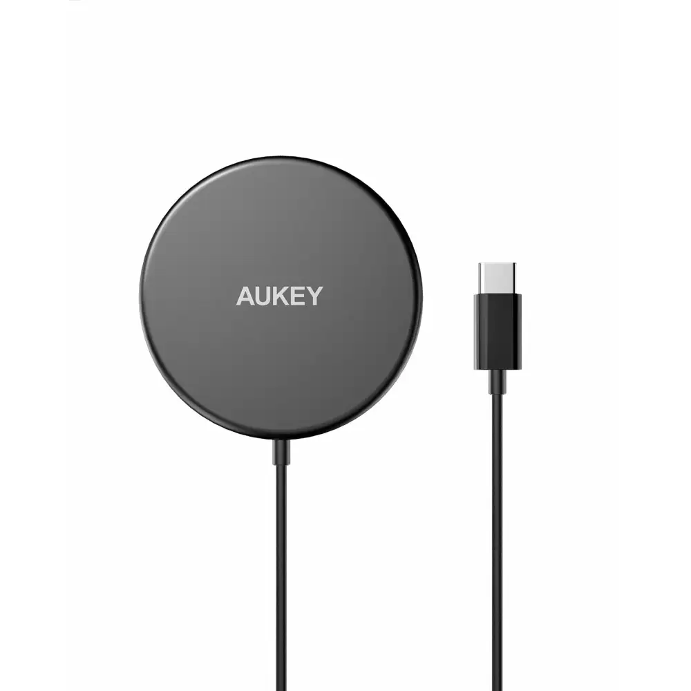 AUKEY Aircore Wireless Charger 15W Magnetic Qi Certified Black