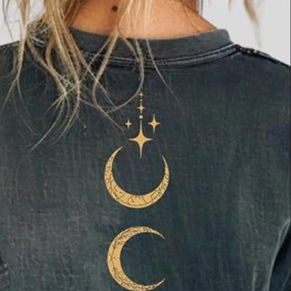 Women's Velaris Round Neck Washed Short Sleeve T-Shirt