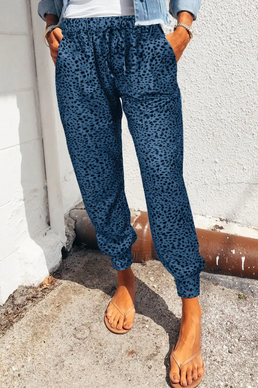 Pocket Printed Jogger Pants