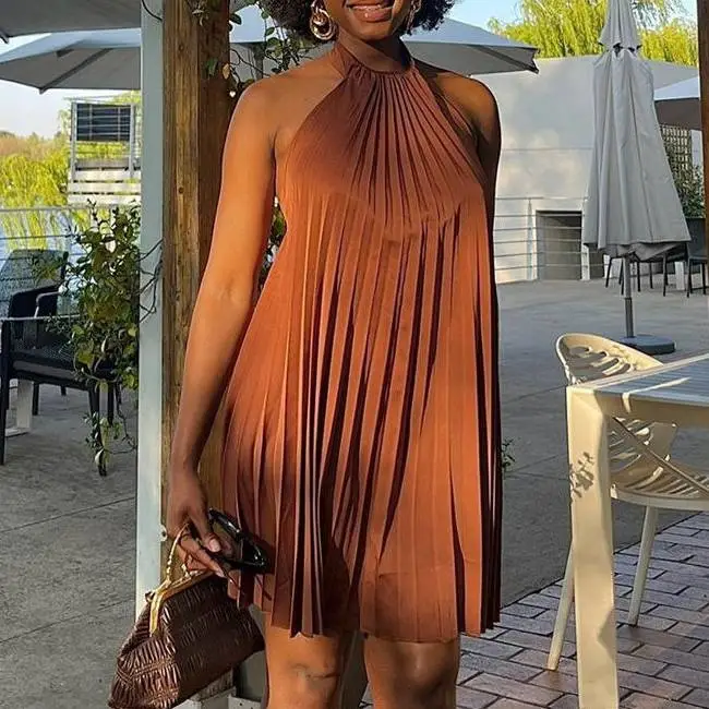 Women's Solid Color Summer Dress