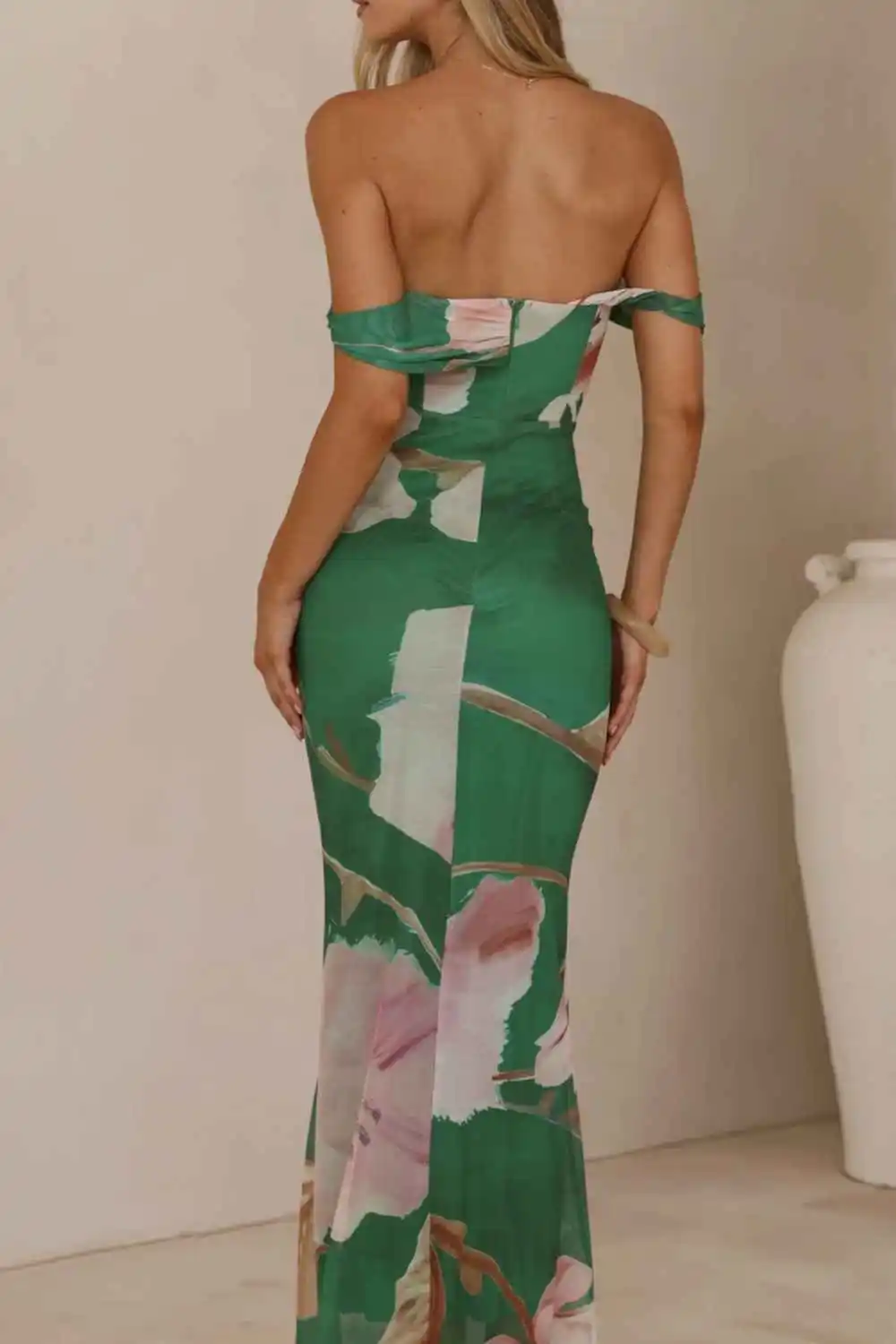 One Shoulder Maxi Dress