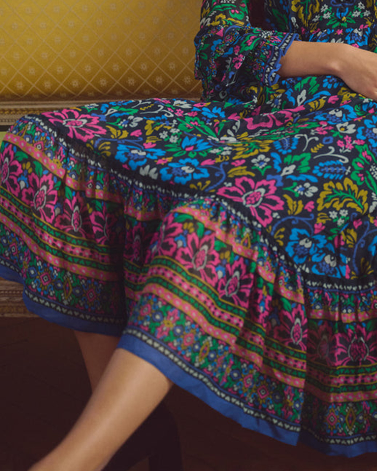 Printed Midi Dress