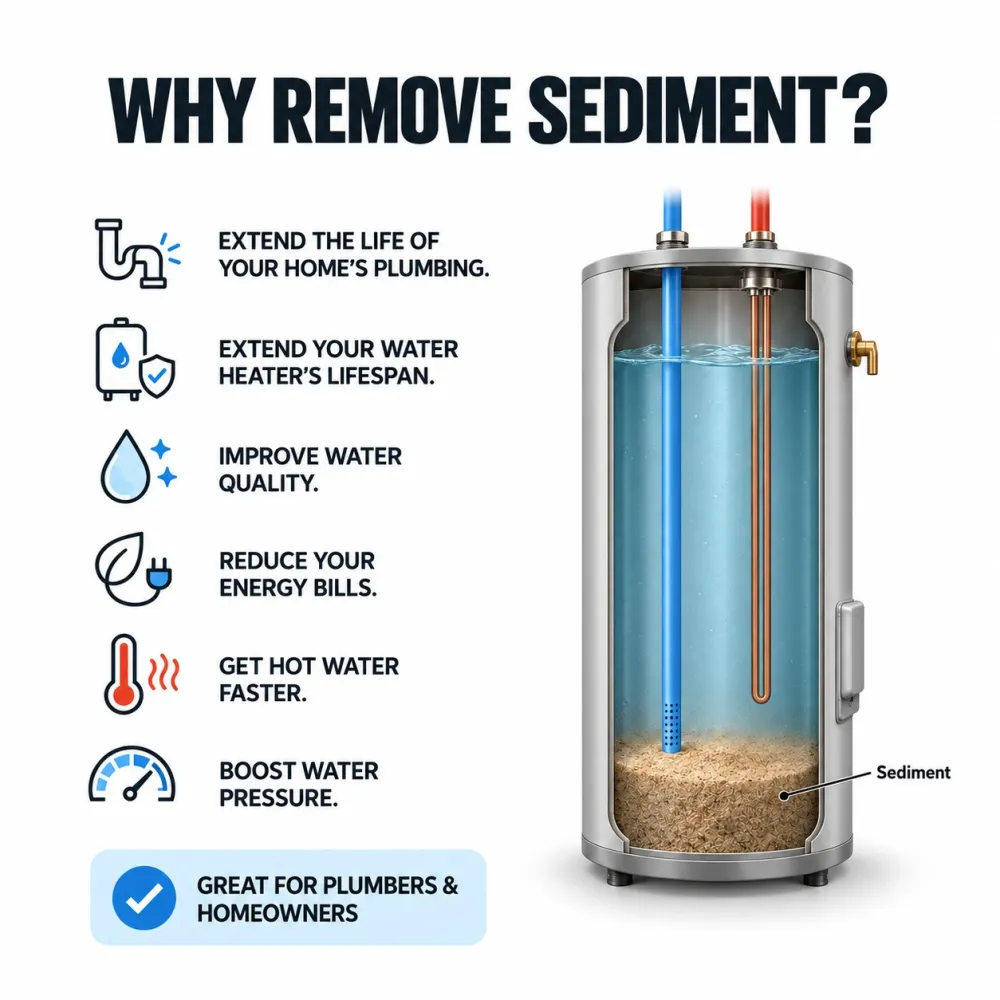 Water Heater Sediment Filter (Fits All Tank Water Heaters in US & Canada)