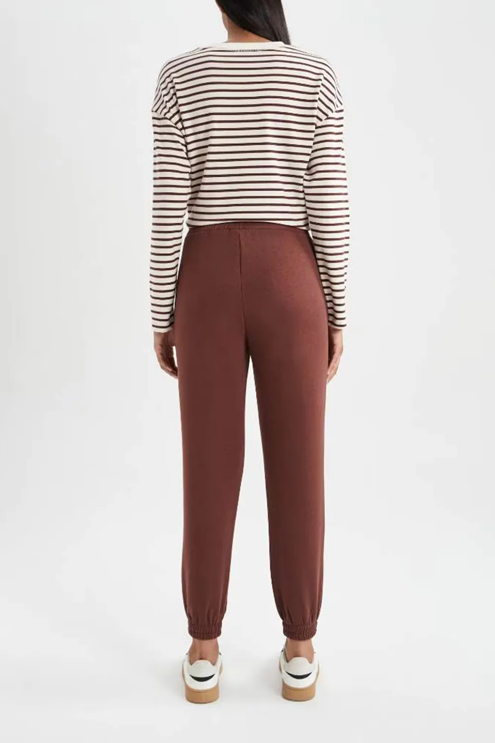Casual Solid Straight Pants
