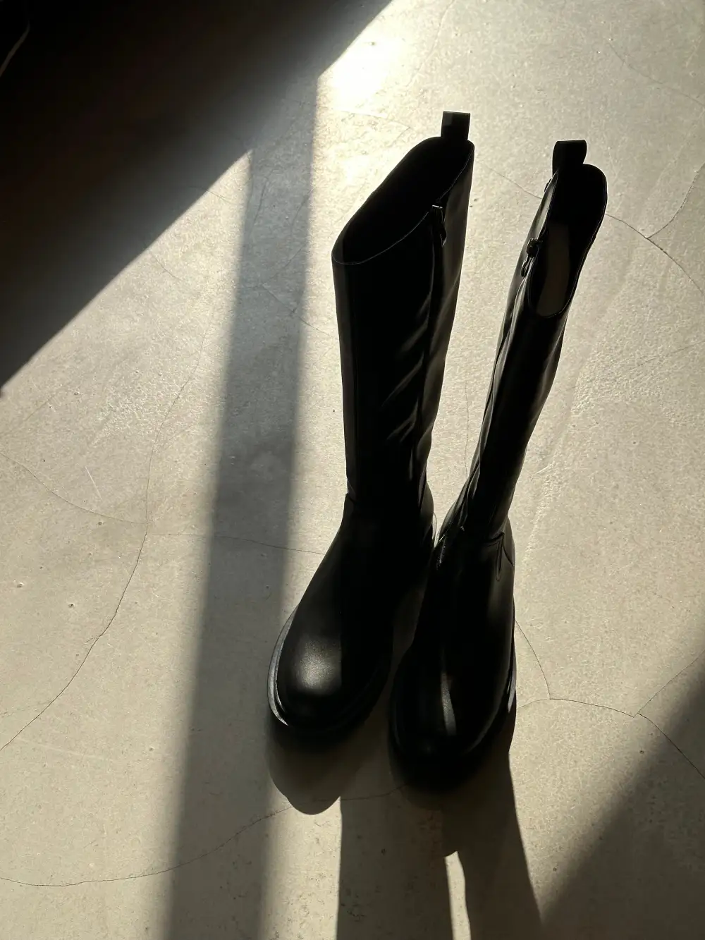 Calf Leather Daily Knee High Boots
