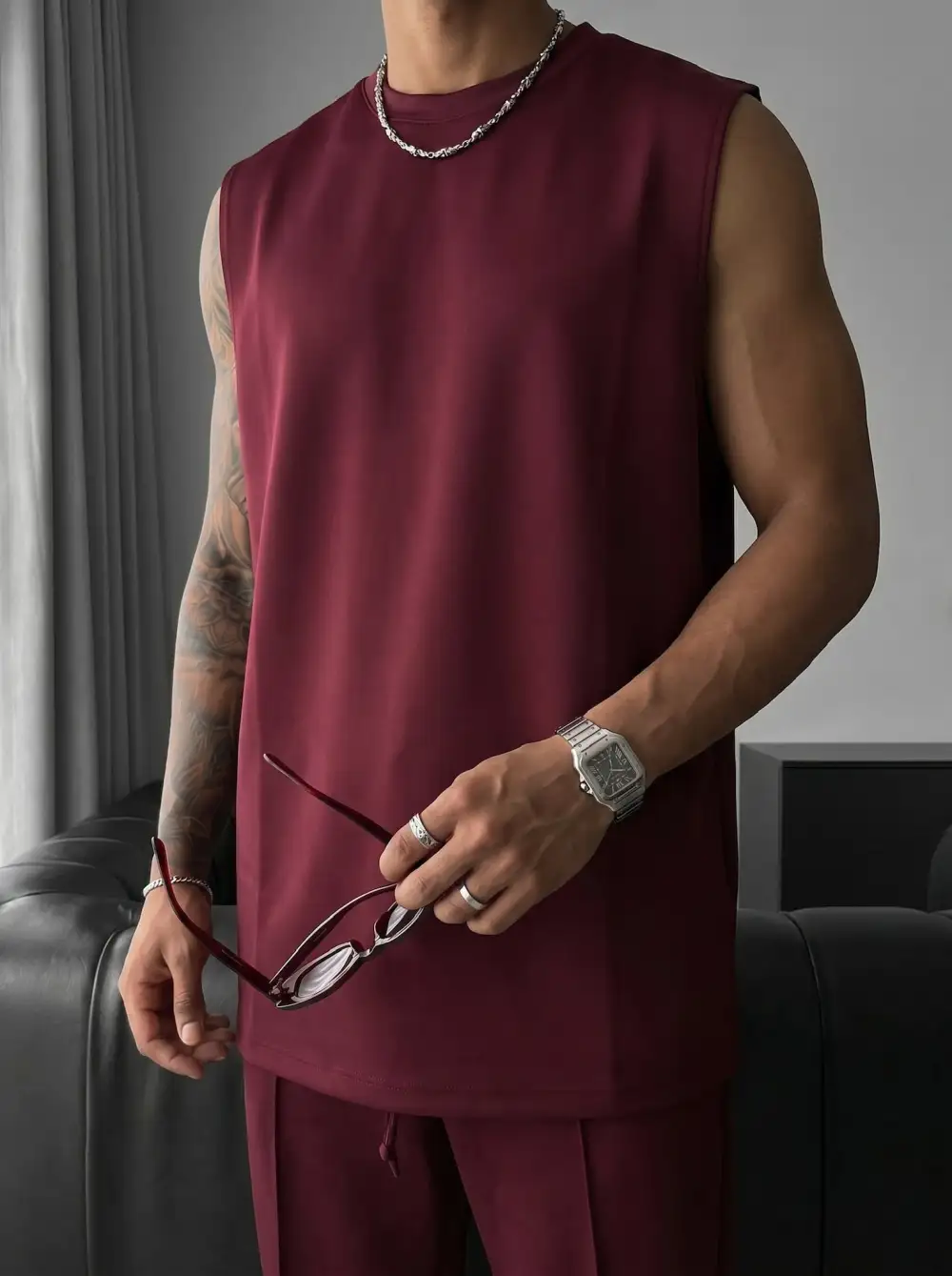 Modern Relaxed Diver Inspired Tank Top