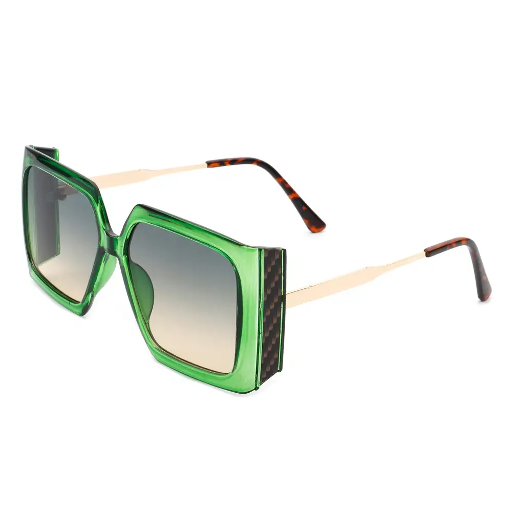 Knotted Square Frame Sunglasses