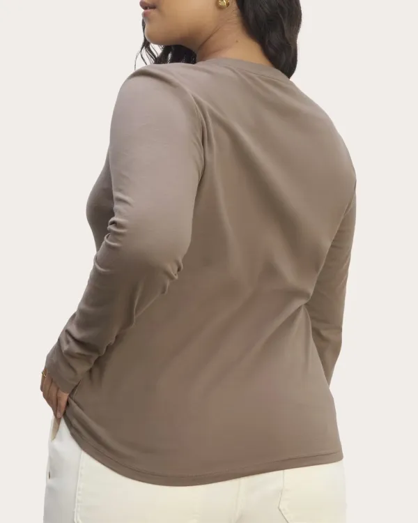 The Slim Long-Sleeve Crew In Essential Cotton