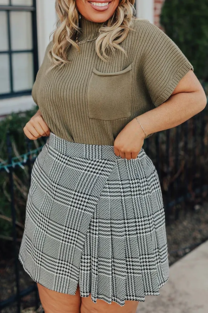 Silky Soft Plaid Women's Culottes