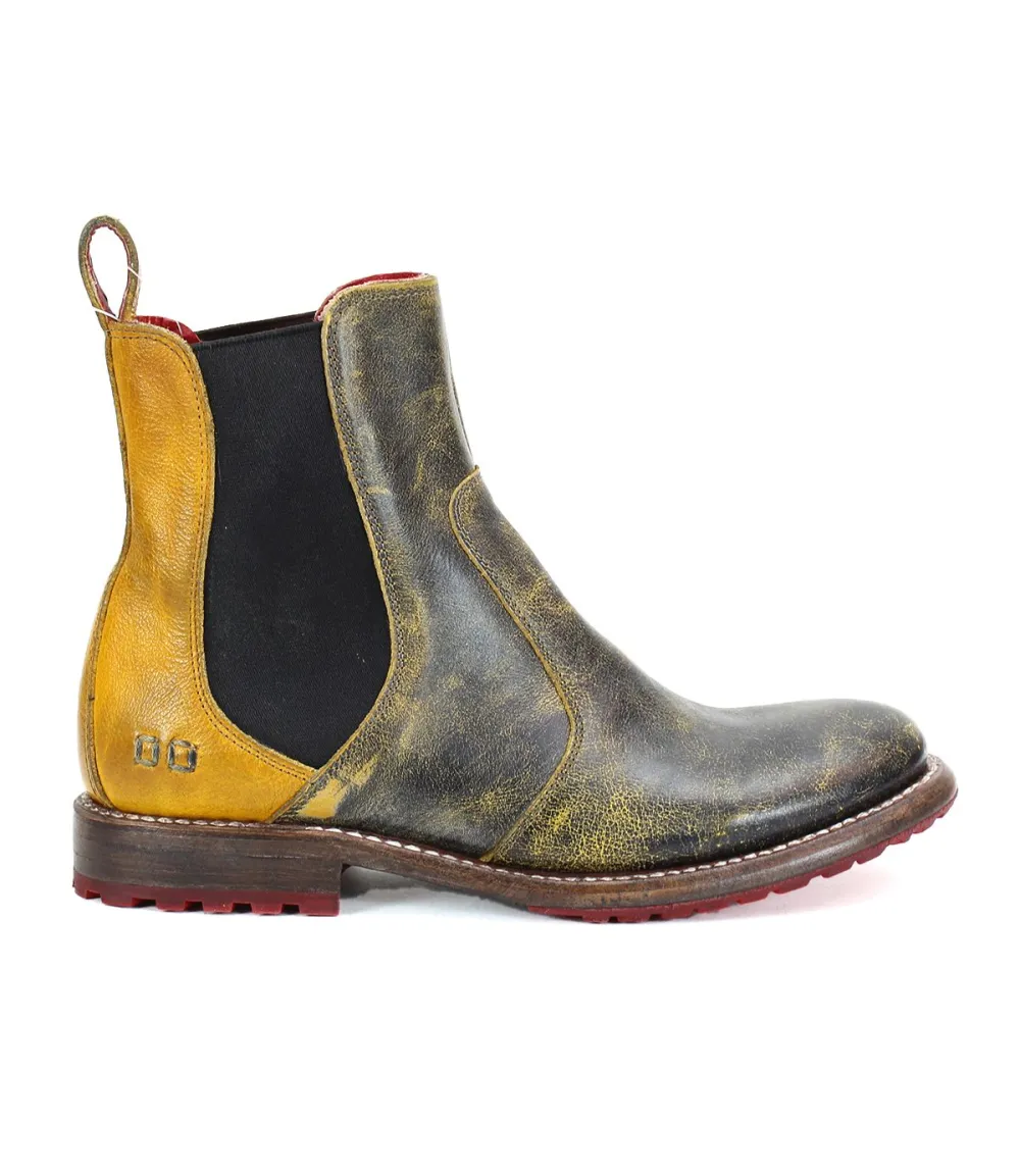 Slip-On Distressed Chelsea Boots