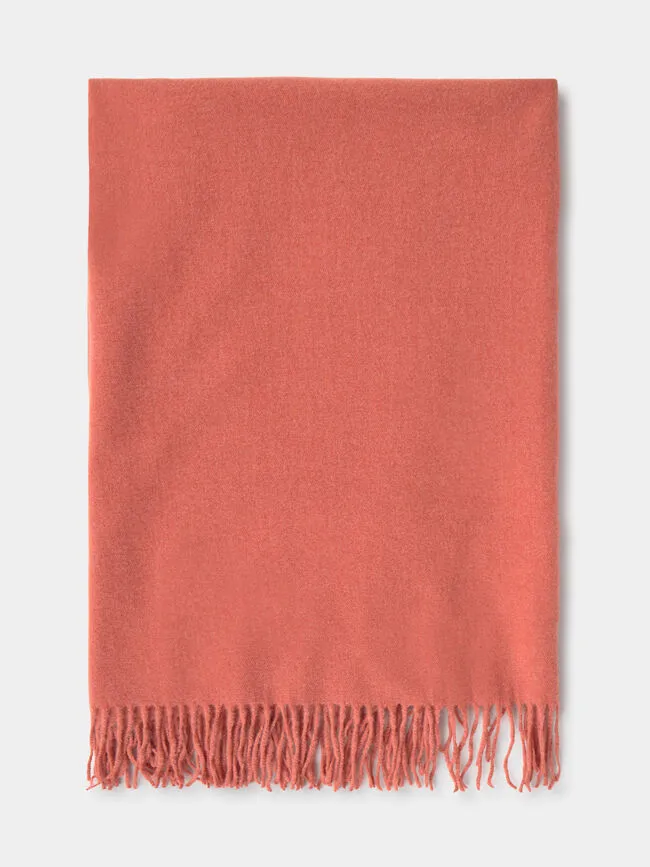 Solid Basic Tassel Scarf