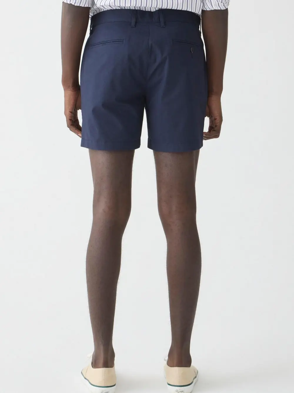 Dark Navy Blue Straight Leg Men's Shorts