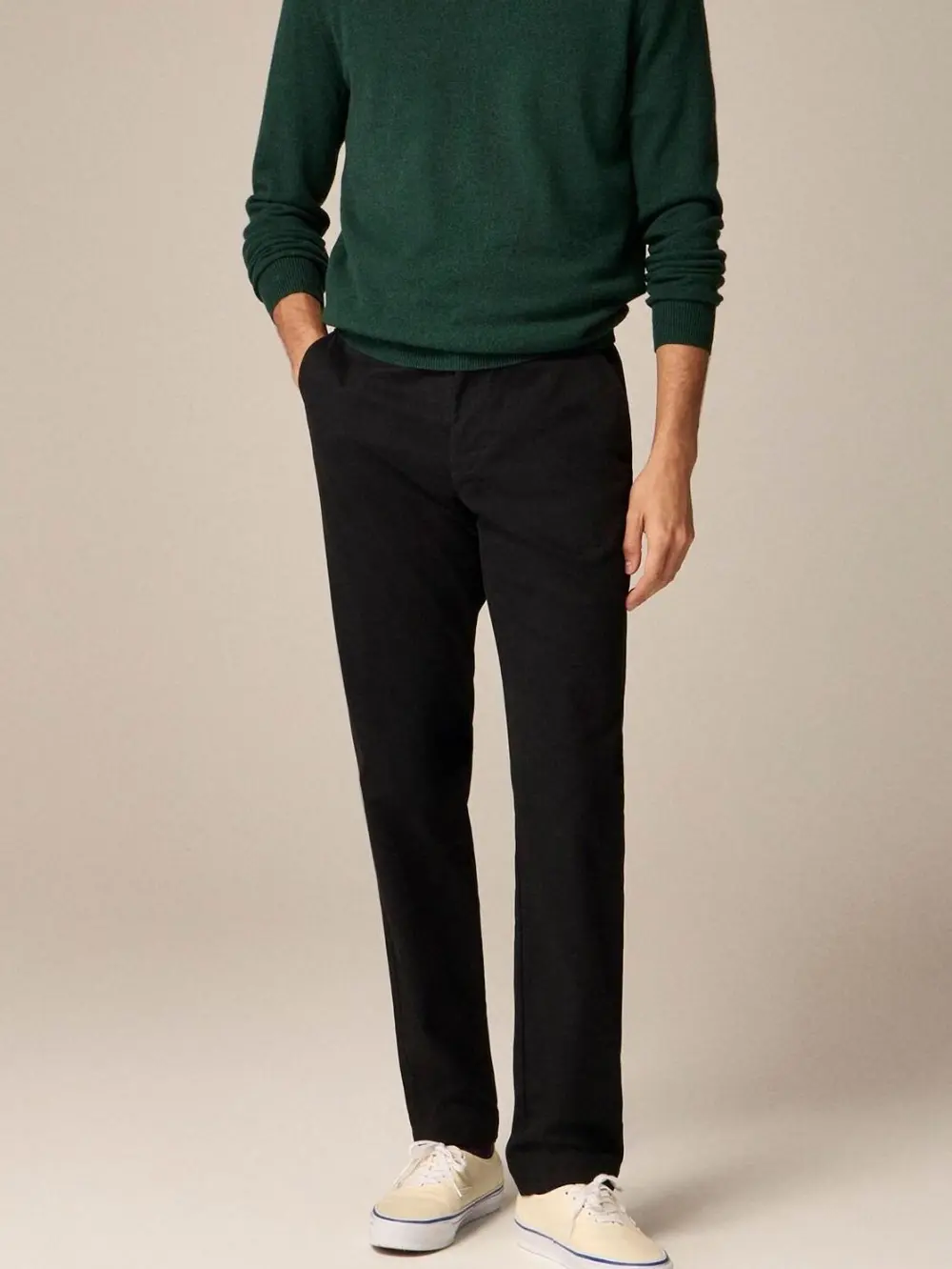 Black Slim Fit Men's Chino Pants