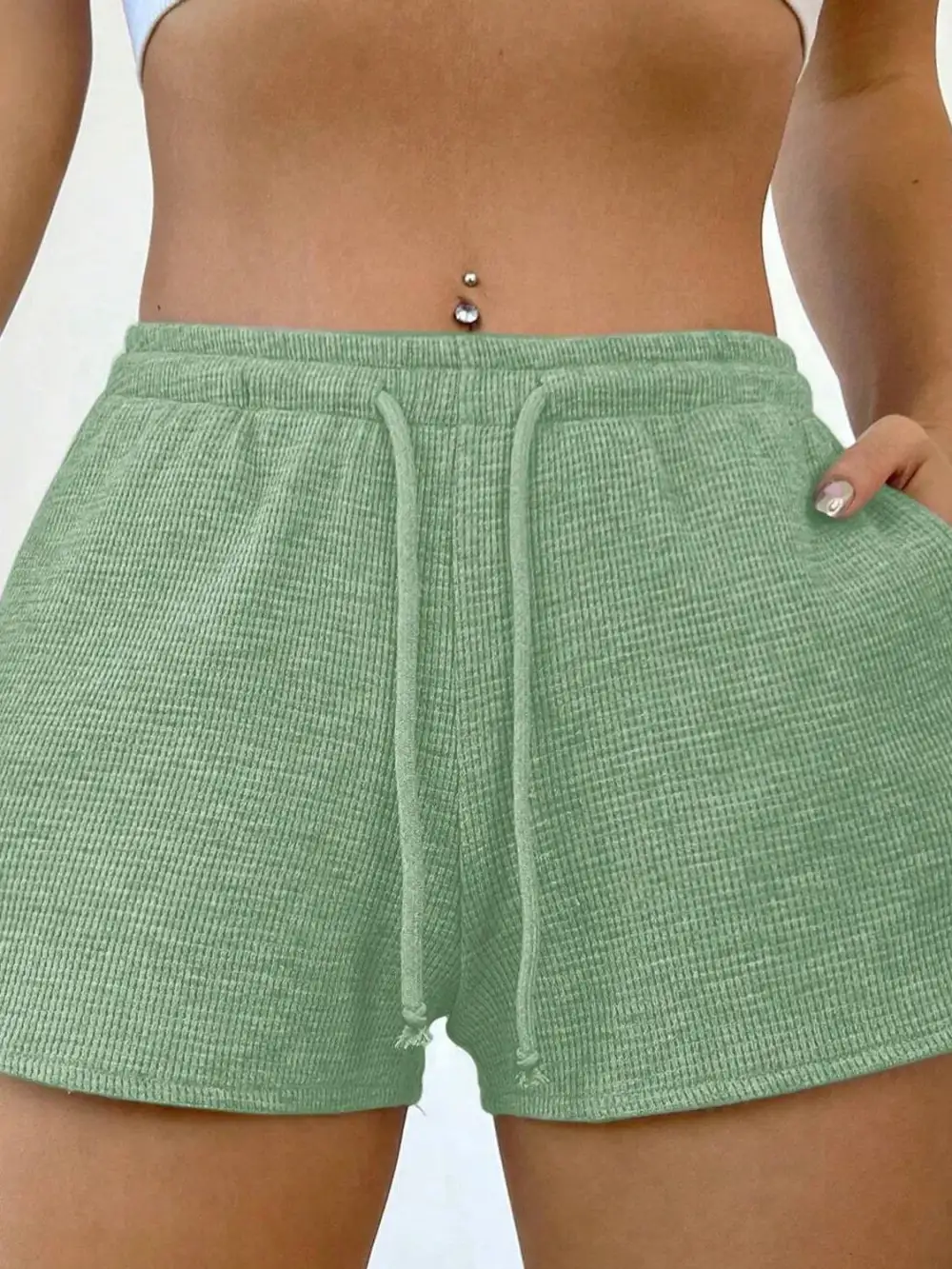 Easygoing Drawstring Shorts with Pockets