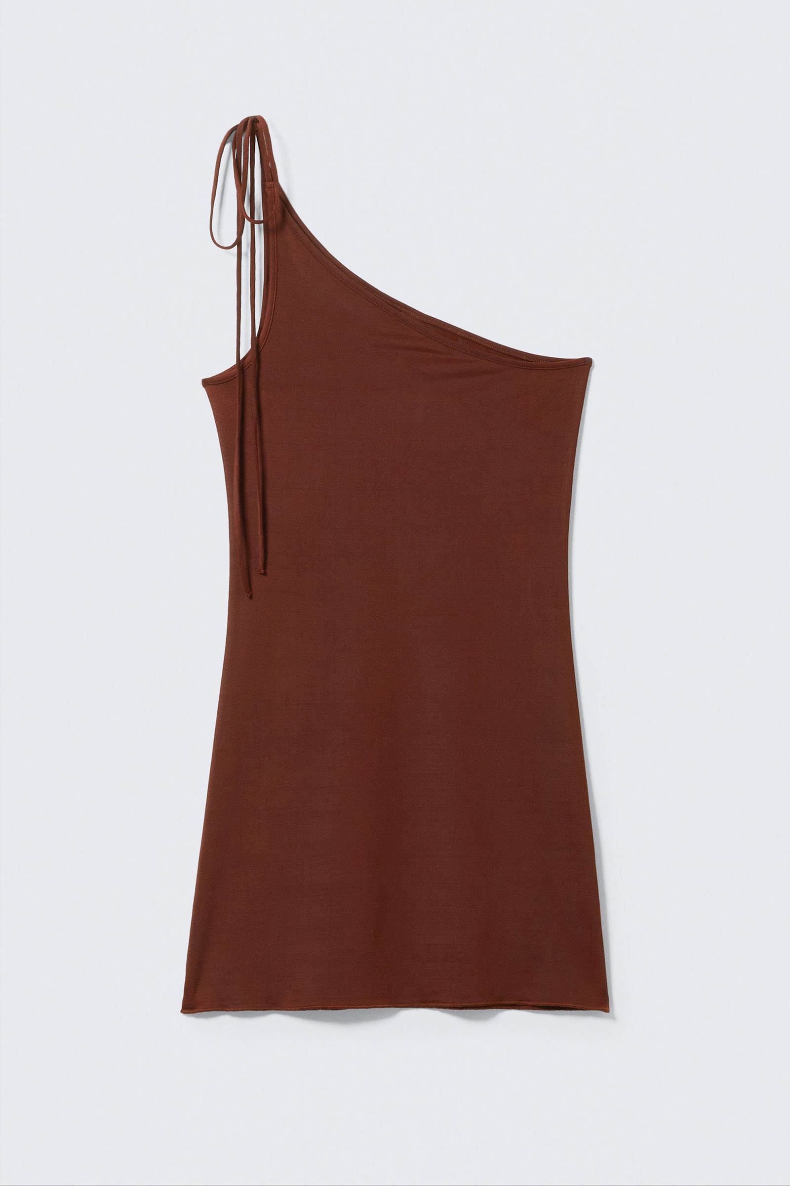 Tie One Shoulder Sleeveless Dress