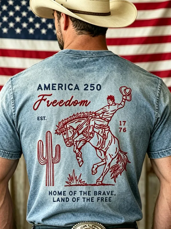 Men's 250th Anniversary Western Style T-Shirt