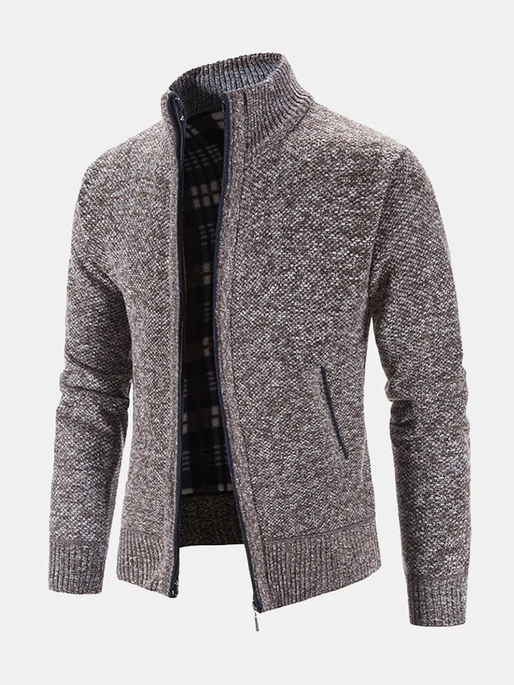 Man Zip Up Cardigan