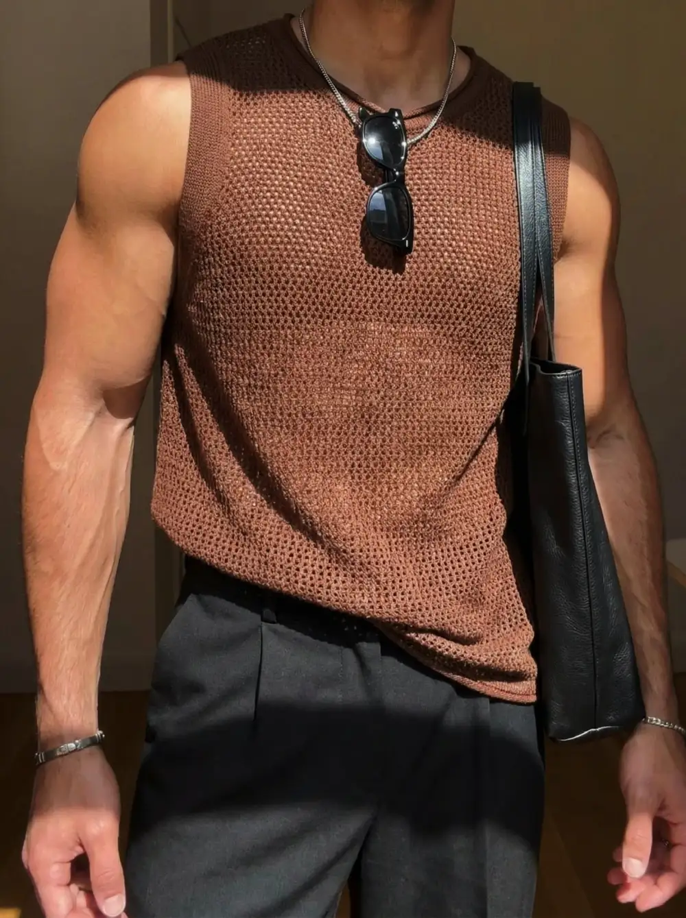 Easygoing Relaxed Textured Tank Top