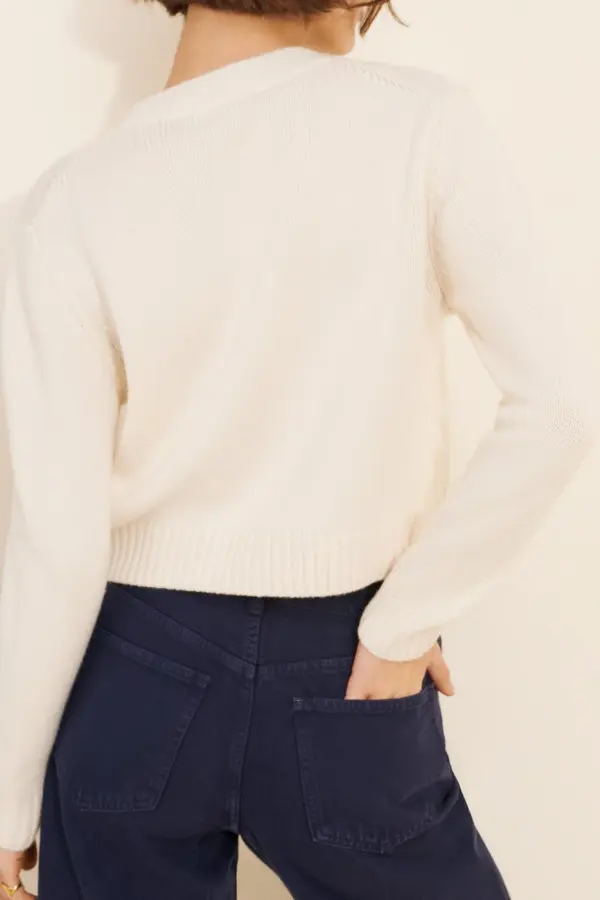 Ivory Cashmere Sweater