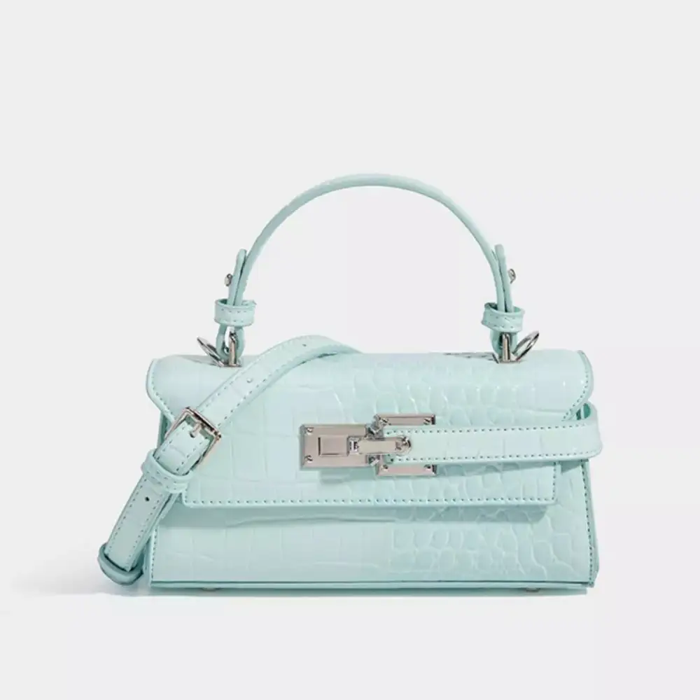 Crocodile Embossed Crossbody Bag