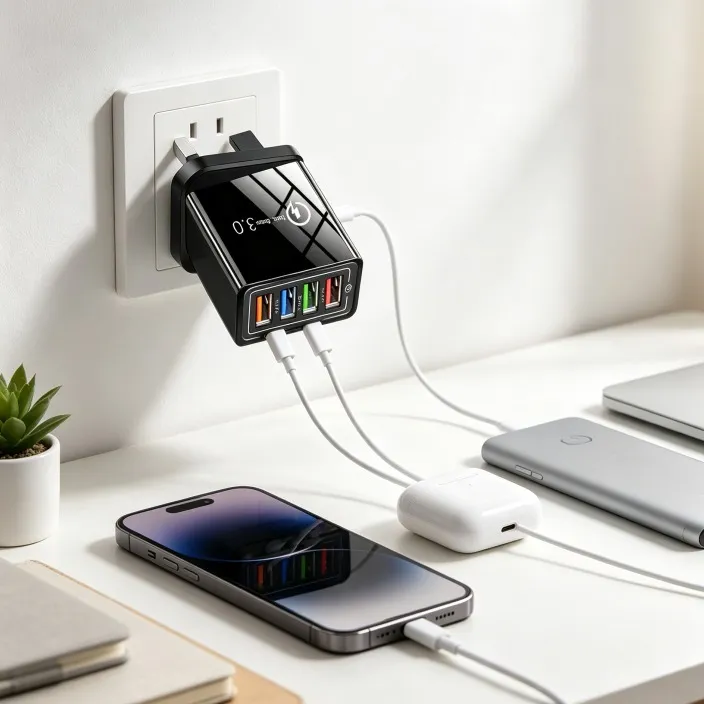 The Charger Big Tech Hates |   4-Port Quick Charge 3.0 + AI   Performance Boost