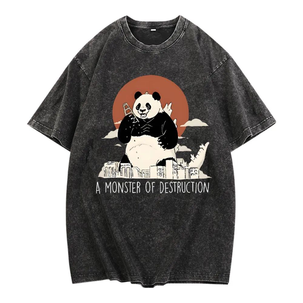 Round Neck Printed Short Sleeved T-Shirt