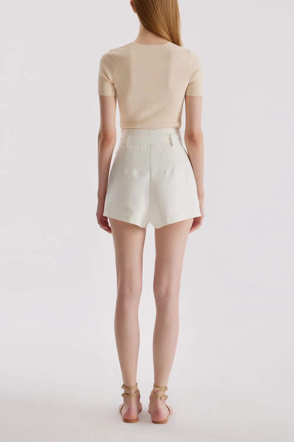 High Waist Short-White