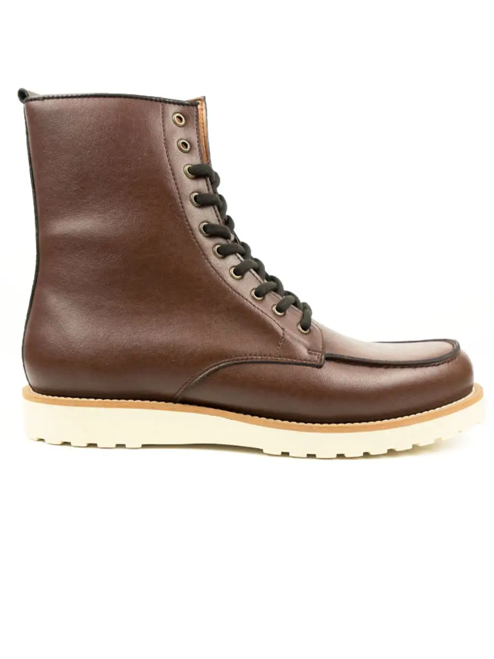 Men's Clean Modern Water Resistant Vegan Leather Everyday Boots