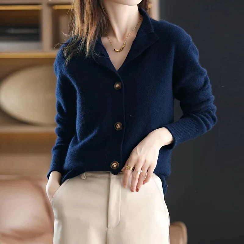 Women’s Knit Button Cardigan in 6 Colors S-2XL