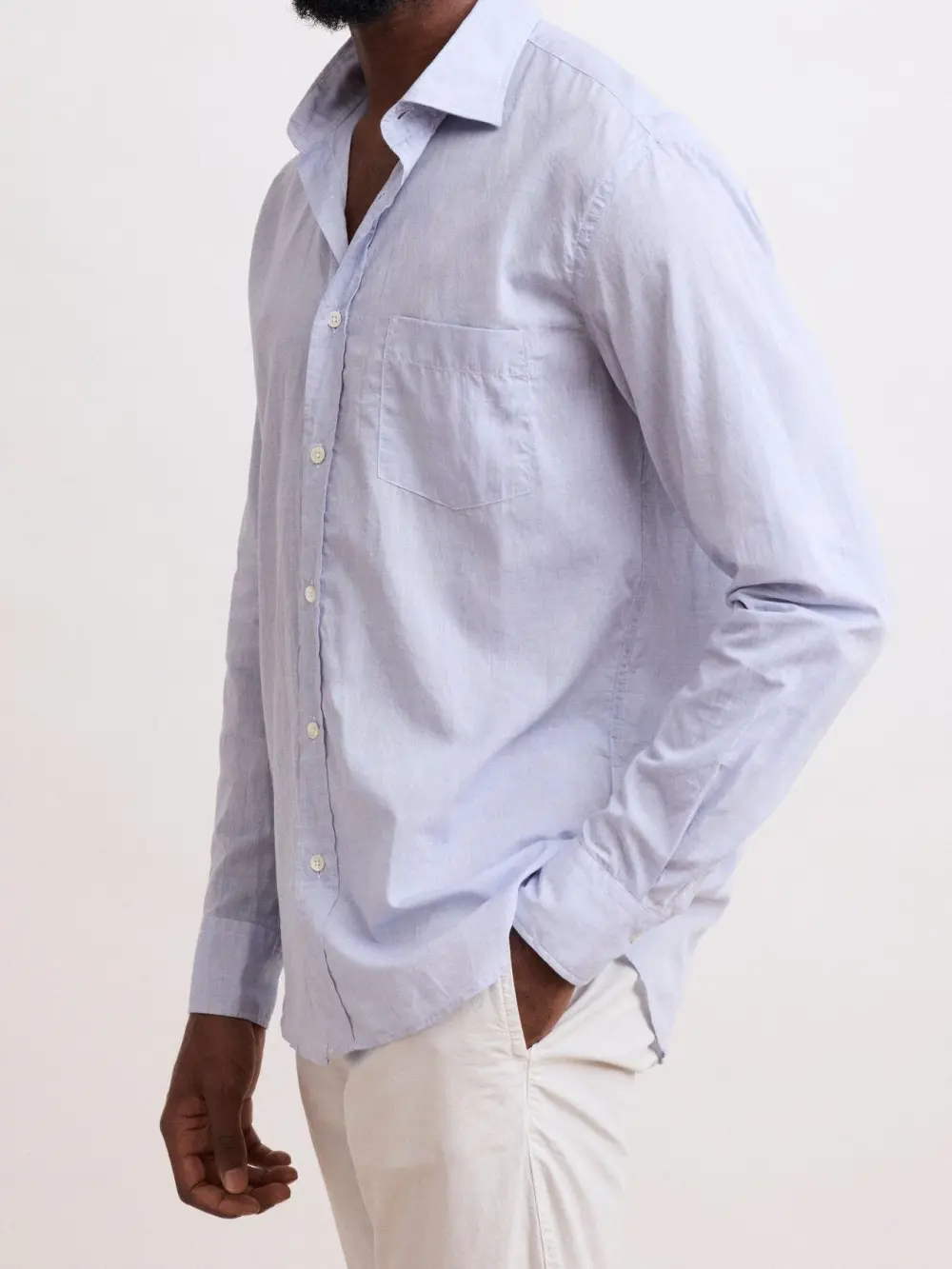 Casual Soft And Comfortable Deep Blue Shirt