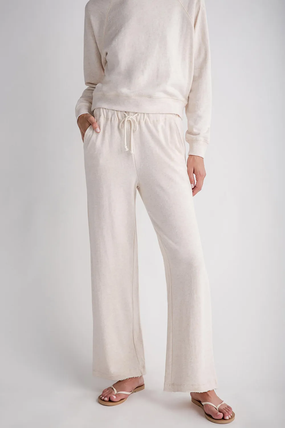 Z Supply Huntington French Terry Sweatpants - oatmeal heather