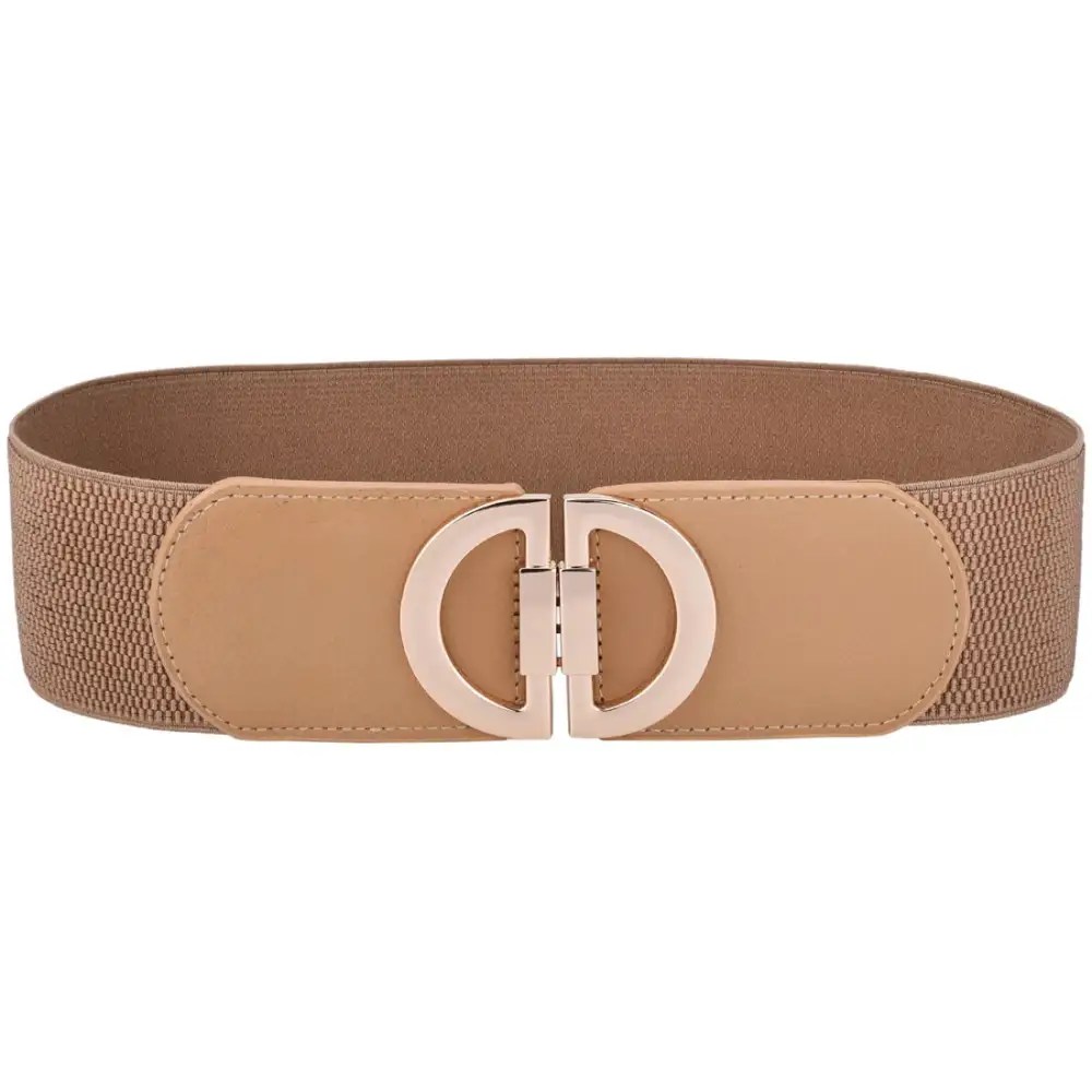 Women's Stretchy Dress Belt with Stylish Buckle