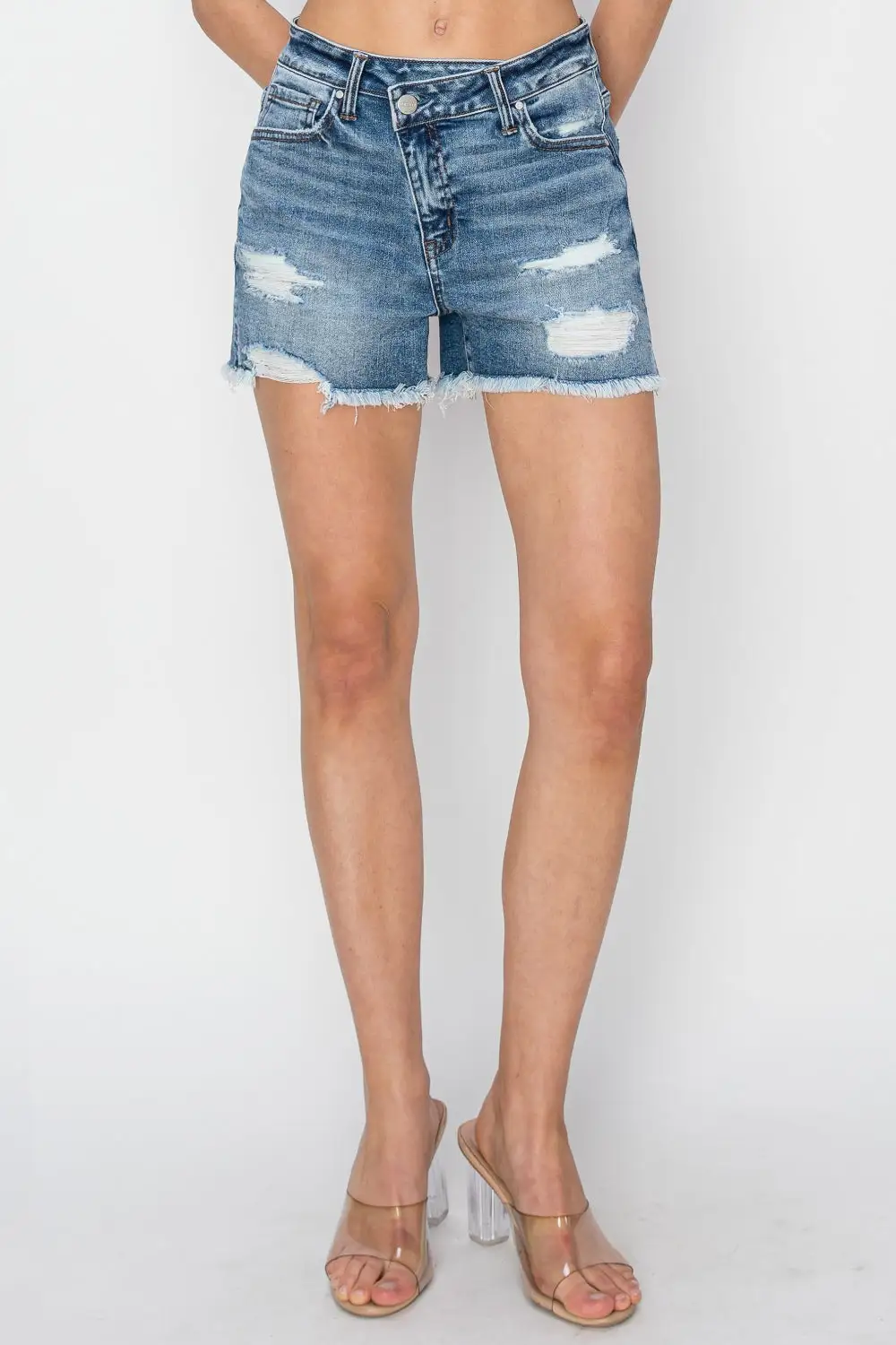 Lounge Frayed Hem Shorts