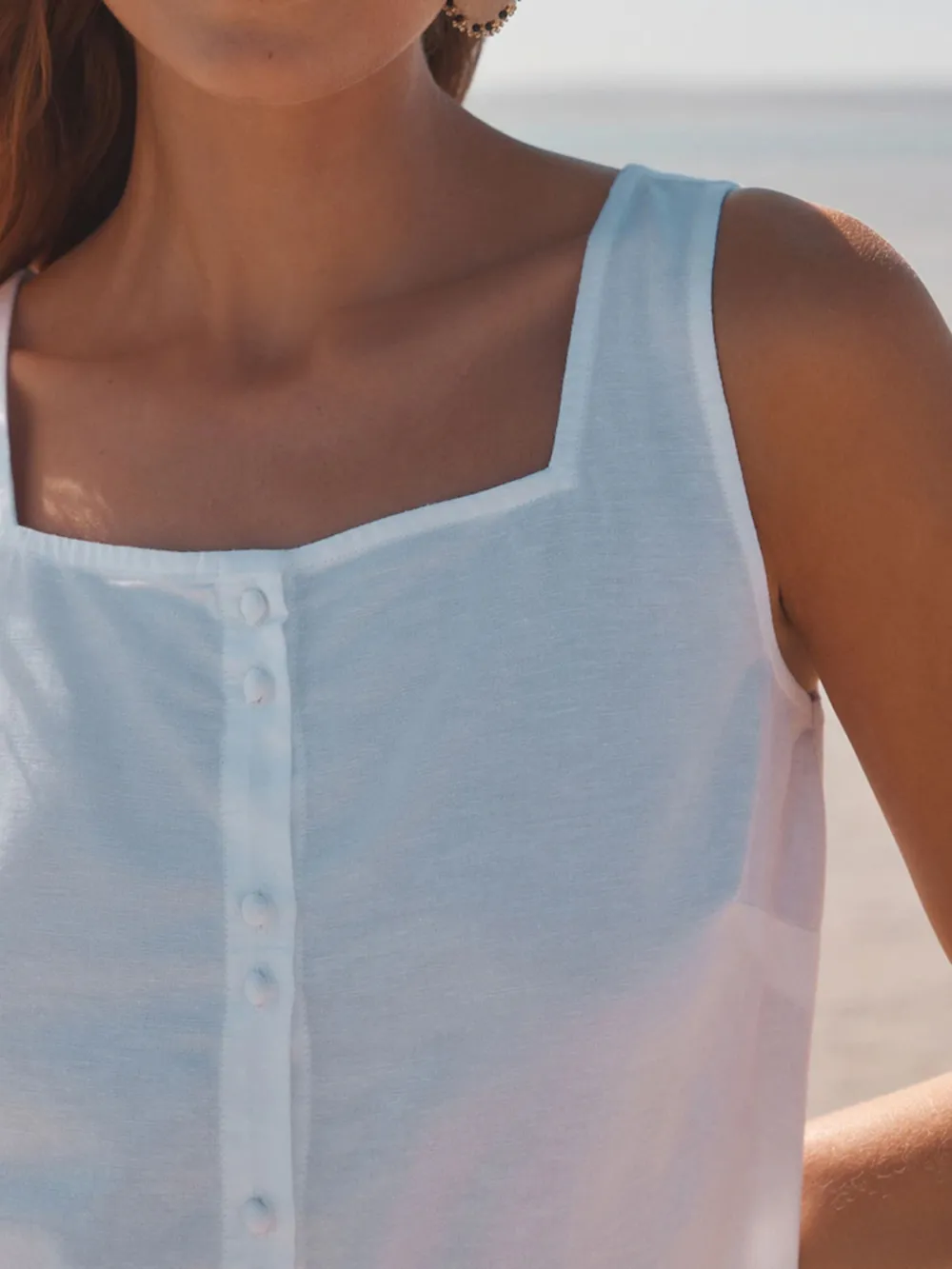Basic Minimalist Bohemian Style Solid Color Dress