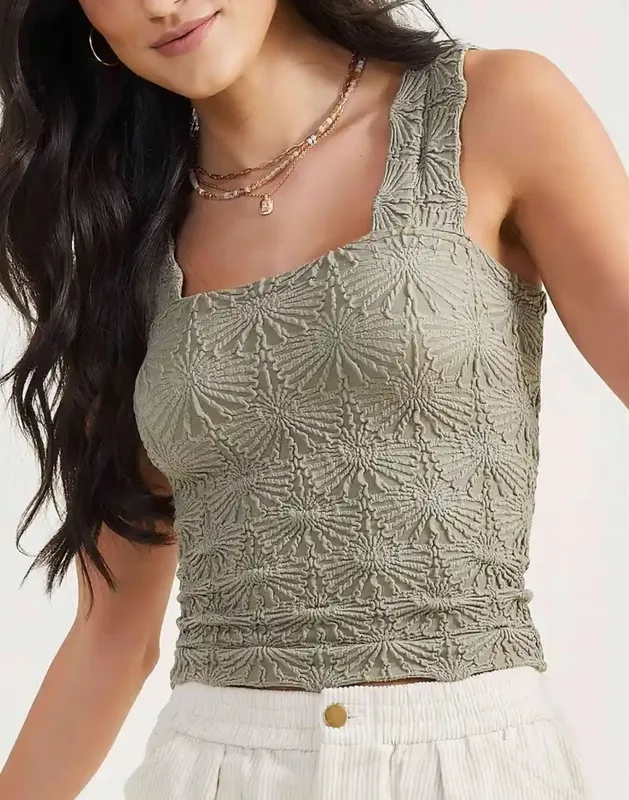 Green Padded Cami Top